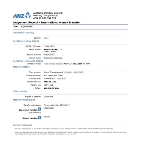 オーストラリアanzから新生銀行へ海外送金してみたら1日で着金したので方法と注意点