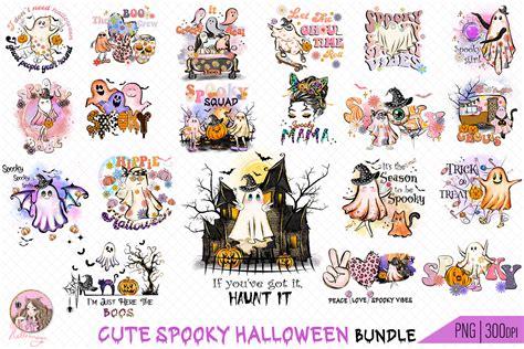 Cute Spooky Halloween Sublimation Bundle Graphic By Hello Magic