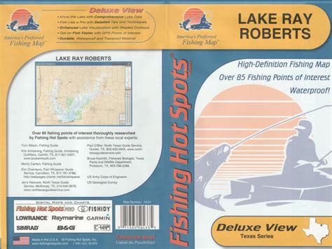 Lake Ray Roberts fishing map – Texas Map Store