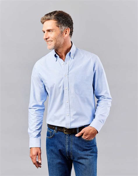 Washed Oxford Shirt - Blue