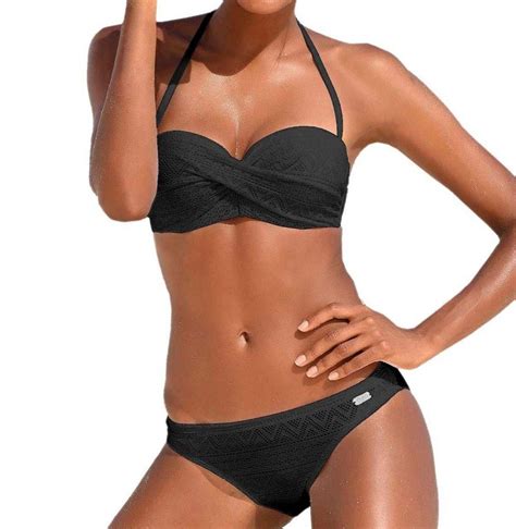 Buffalo Push Up Bikini Buffalo Damen Marken Push Up Bandeau Bikini