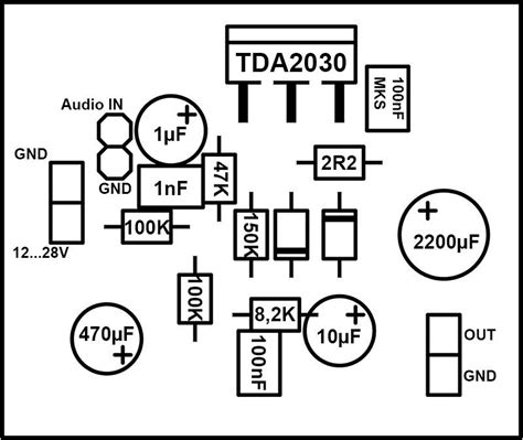 Subwoofer Amplifier Circuit Using Ic Tda2030 Artofit