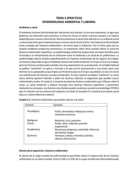 Epidemiologia Ambiental Y Laboral Sara Hanna Barbosa UDocz