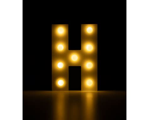 Licht Letter H Verlichte Decoratie Light Letters De Goede Keus