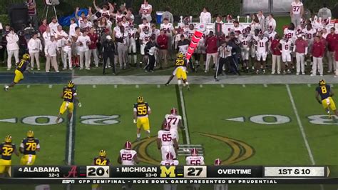 2024 Rose Bowl Alabama Crimson Tide Vs Michigan Wolverines Game Highlights