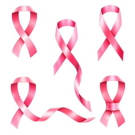 Breast Cancer Ribbons Set 484250 Vector Art at Vecteezy