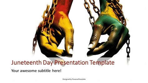 Breaking Chains Juneteenth Celebration Presentation Template Modèle