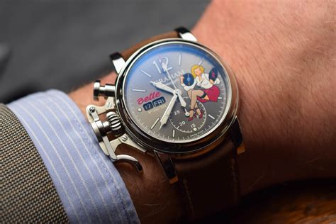 Hands On Graham Chronofighter Vintage Nose Art Ltd Lucia Chloe