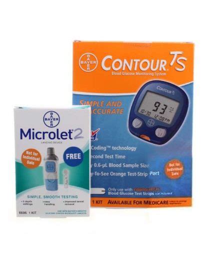 Bayer Contour TS Blood Glucose Meter With Free 50 TS Blood Glucose Test