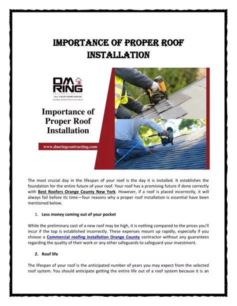 Ppt Importance Of Proper Roof Installation Powerpoint Presentation Free Download Id11580698