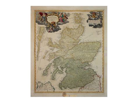 Scotland Map Regnum Scotiae By Homann