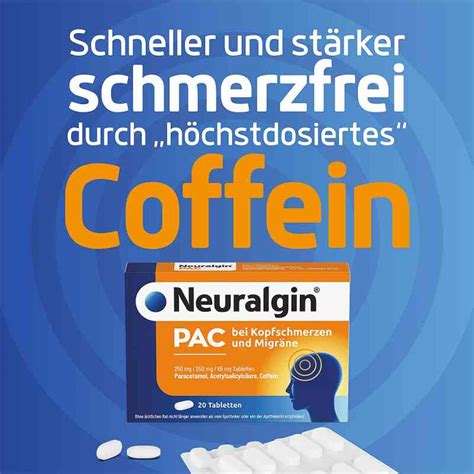 Neuralgin PAC bei Kopfschmerzen und Migräne Tabletten 20 stk