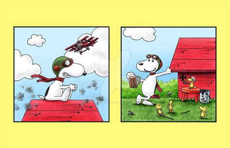 Snoopy vs. the Red Baron 2 by RobertBakerArt on DeviantArt