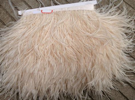 Yardsivory Ostrich Feather Trimming Fringe Inch In Width For