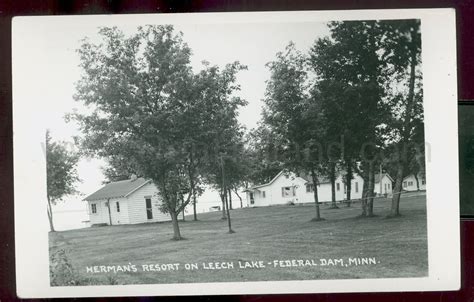 Federal Dam Mn Leech Lake Hermans Resort 3 Ca 1950s Ren Holland