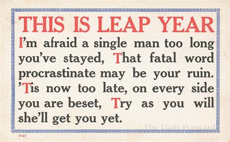 Leap Year 2024 Quotes And Sayings Linda Paulita