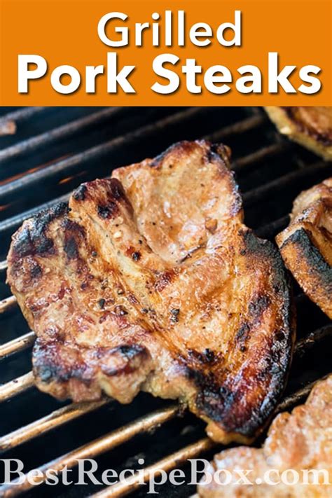 Pork Steak On Gas Grill