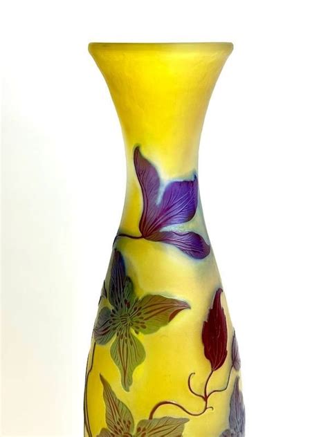 Proantic Emile Gall Vase Art Nouveau Cl Matites