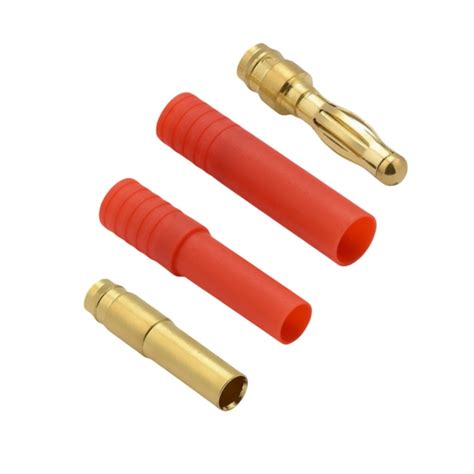 4mm Hxt Banana Plugs With Red Housing For RC Connector China