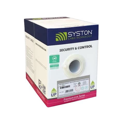 Syston Cable Technology 1000 Ft 18 6 White Stranded Shielded CMP CL3P