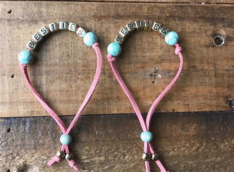 Besties Bracelet Set Friendship Bracelets Best Friends Etsy