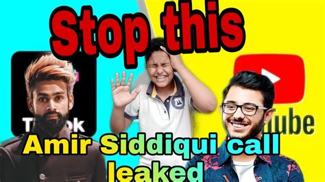 Amir Siddiqui Cursing Carryminati On Call Amir Siddiqui Call Leaked