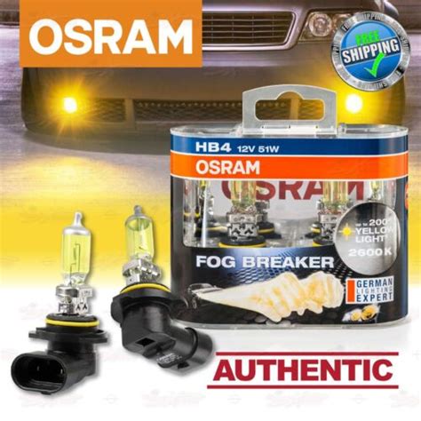 HB4 OSRAM FOG BREAKER 2600K GELB Yellow NEBEL LICHT Scheinwerfer