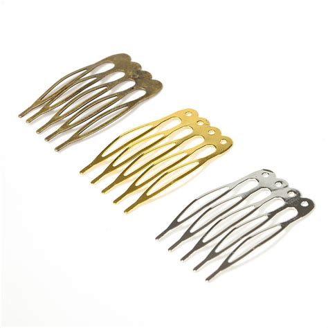 Gold Plain Wire Side Comb Headdecor