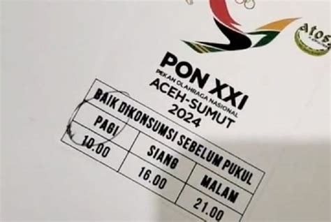 Heboh Soal Makanan Atlet Pon Xxi Pb Pon Sumut Tegur Penyedia Konsumsi