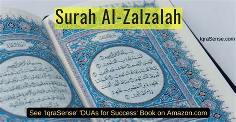 Surah Al Zalzalah Arabisch Engels Iqrasense