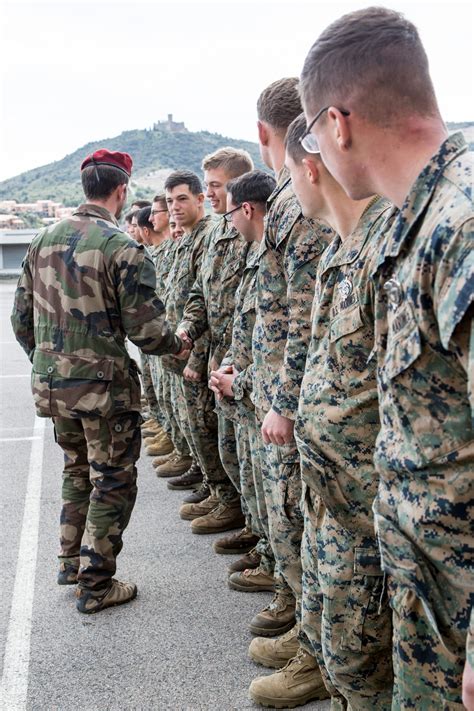 Dvids Images Spmagtf Cr Af Marines Receive French Commando Pins