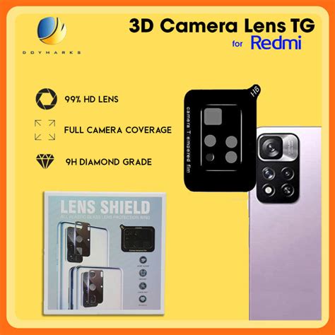 Redmi 9T 3D Back Camera Lens Tempered Glass Full Cover Protector