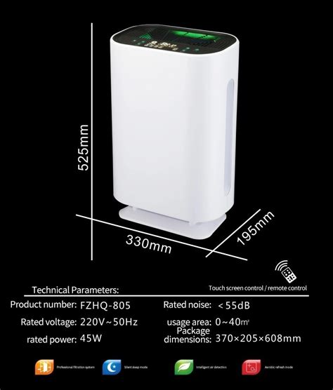 Ultraviolet Sterilizer HEPA Filter UV Portable Ionizer Air Purifier