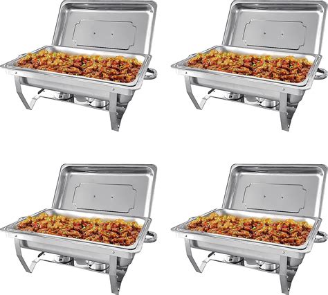 JSTUOKE 8QT Stainless Steel Full Size Chafing Dish Buffet Set Large