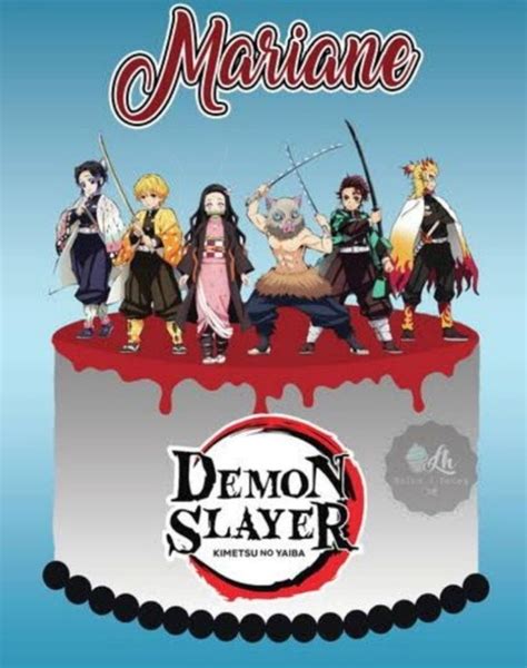 Arquivo De Corte Topo De Bolo Demon Slayer Studio Elo