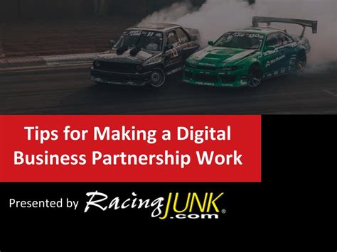 Building Digital Business Partnerships And Making Them Work