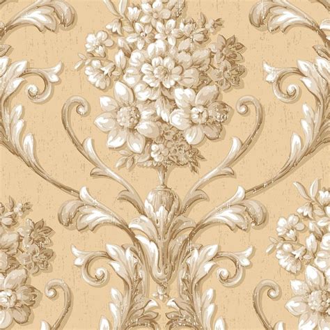 Norwall Floral Damask Vinyl Roll Wallpaper Covers 55 Sq Ft CS35620