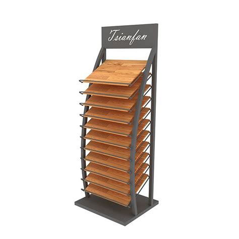 WD669 Wood Flooring Merchandising Display Stand Wood Flooring Tile