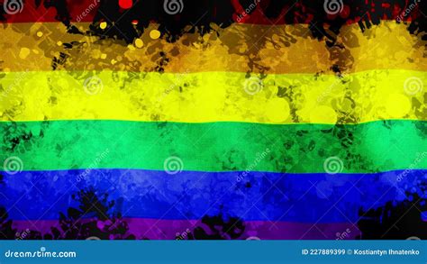 Rainbow Flag Lgbt Flag Rainbow LGBT D Seamless Loop Animation Waving Colorful Gay Rainbow