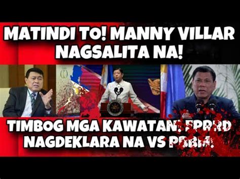 BREAKING NEWS MATINDI TO MANNY VILLAR NAGSALITA NA TIMBOG MGA KAWATAN