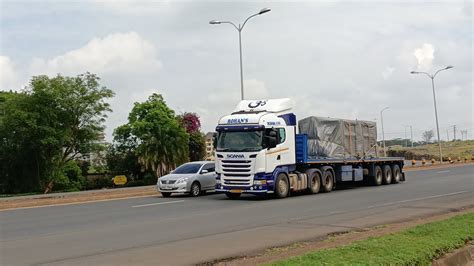 Super Beautiful Scania Truck Along Southern Bypass Nairobi Youtube