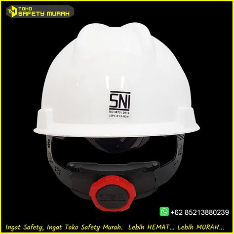 Helm Safety SNI MSA Lokal Putih+ Fastrack Helm Proyek Pelindung Kepala ...