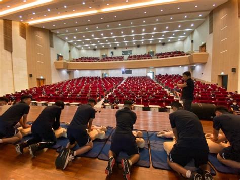 해군사관학교 생도 인명구조요원 강습회 서울기독교청년회유지재단