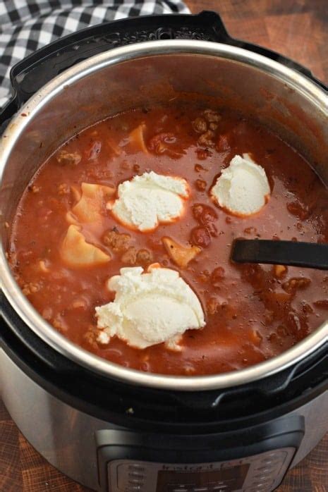 Instant Pot Lasagna Soup Recipe Shugary Sweets