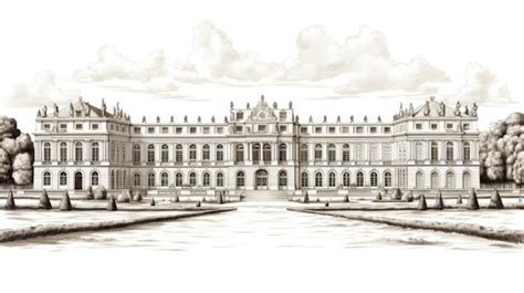 Premium Ai Image Palace Of Versailles Illustration