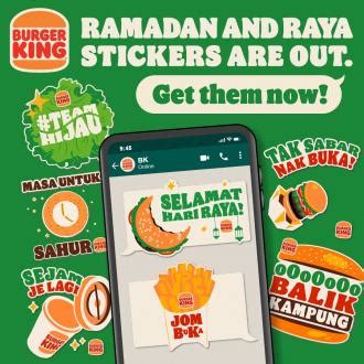 Burger King Ramadan And Hari Raya Exclusive Stickers