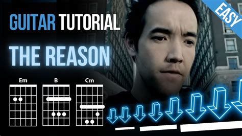 The Reason Hoobastank Guitar Tutorial Easy Youtube