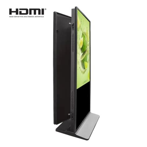 Android Ultra Thin Floor Standing Double Sided Advertising Player Dual