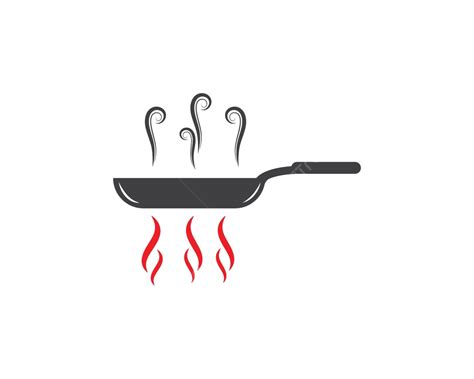 Cooking Pan Logo Vector Template Menu Cookery Typography Vector Menu