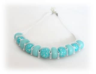 Lottie Of London S Polymer Clay Blog Polymer Clay Ribbon Necklace